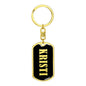 Kristi v02 - Luxury Dog Tag Keychain