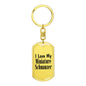 Love My Miniature Schnauzer - Luxury Dog Tag Keychain