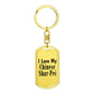 Love My Chinese Shar-Pei - Luxury Dog Tag Keychain