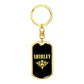 Shirley v02a - Luxury Dog Tag Keychain