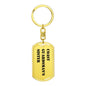 Coast Guardsman's Sister - Luxury Dog Tag Keychain