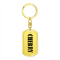 Cherry v01 - Luxury Dog Tag Keychain
