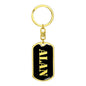 Alan v3 - Luxury Dog Tag Keychain