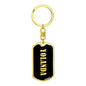 Yolanda v02 - Luxury Dog Tag Keychain