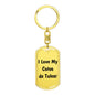 Love My Coton de Tulear v4 - Luxury Dog Tag Keychain