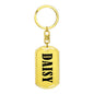 Daisy v01 - Luxury Dog Tag Keychain