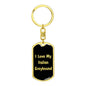 Love My Italian Greyhound v5 - Luxury Dog Tag Keychain