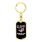My Heart Belongs To A Korean War Veteran - Luxury Dog Tag Keychain