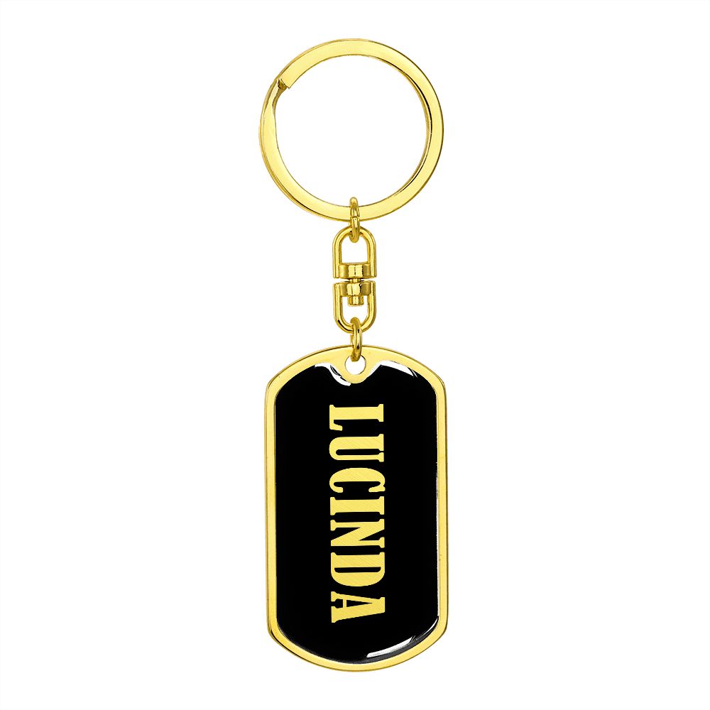 Lucinda v02 - Luxury Dog Tag Keychain