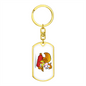 Squirrel - Luxury Dog Tag Keychain