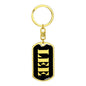 Lee v3 - Luxury Dog Tag Keychain