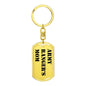 Army Ranger's Mom - Luxury Dog Tag Keychain