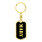 Mary v2 - Luxury Dog Tag Keychain