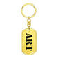 Art - Luxury Dog Tag Keychain