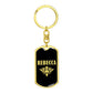Rebecca v02a - Luxury Dog Tag Keychain