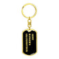 Army Ranger's Grandmother v2 - Luxury Dog Tag Keychain