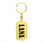 Lana v01 - Luxury Dog Tag Keychain