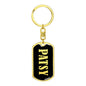Patsy v02 - Luxury Dog Tag Keychain