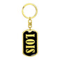 Lois v02 - Luxury Dog Tag Keychain