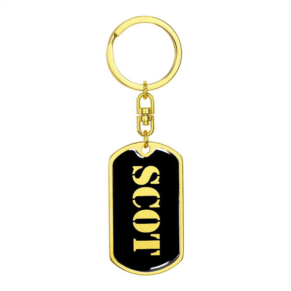 Scot v2 - Luxury Dog Tag Keychain
