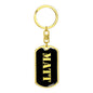 Matt v3 - Luxury Dog Tag Keychain