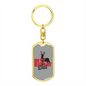 Best Buckin' Dad - Luxury Dog Tag Keychain