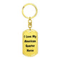 Love My American Quarter Horse - Luxury Dog Tag Keychain