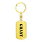 Grant - Luxury Dog Tag Keychain