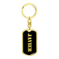 Javier v3 - Luxury Dog Tag Keychain
