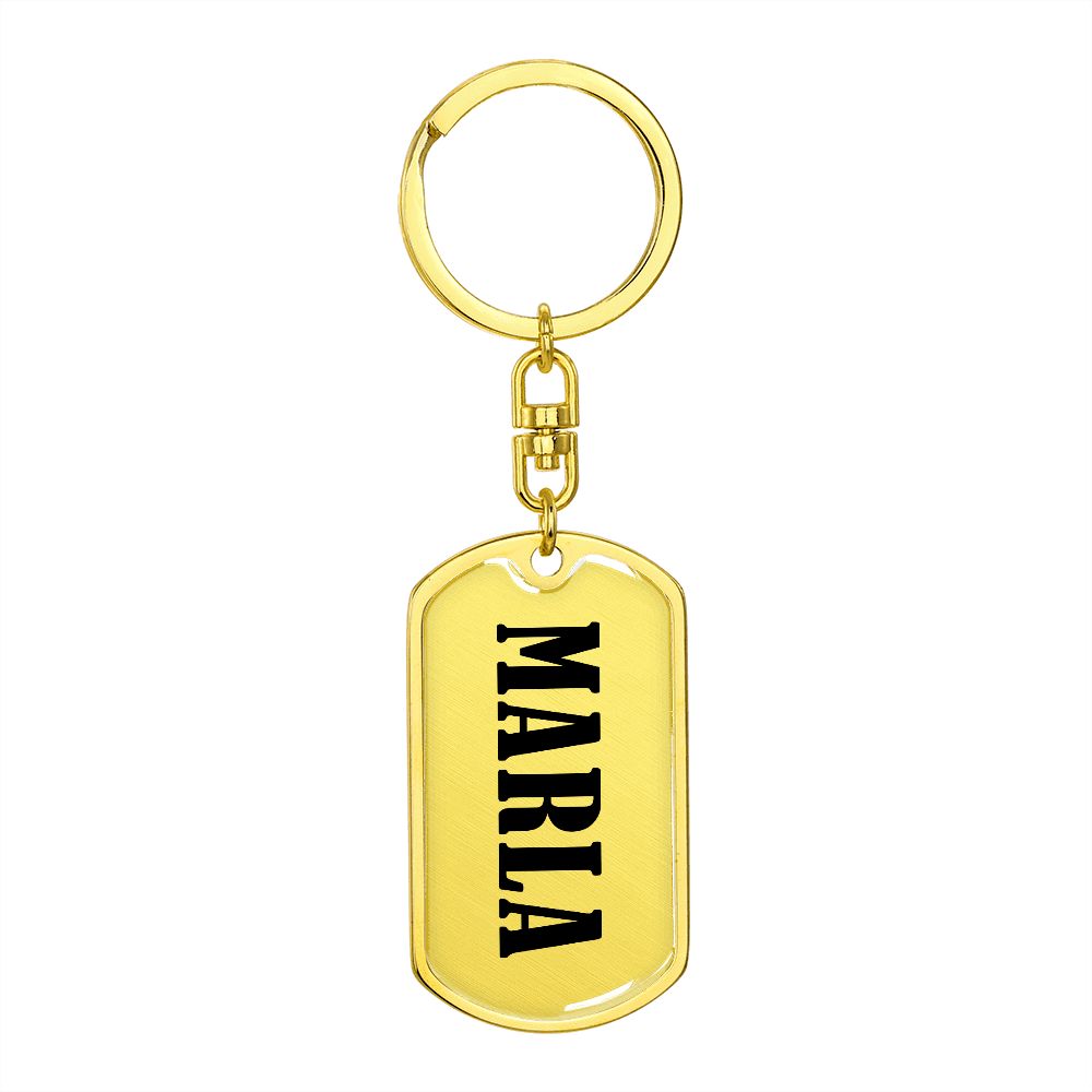 Marla v01 - Luxury Dog Tag Keychain