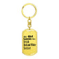Irish Red and White Setter - Luxury Dog Tag Keychain