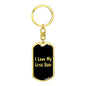 Love My Great Dane v2 - Luxury Dog Tag Keychain