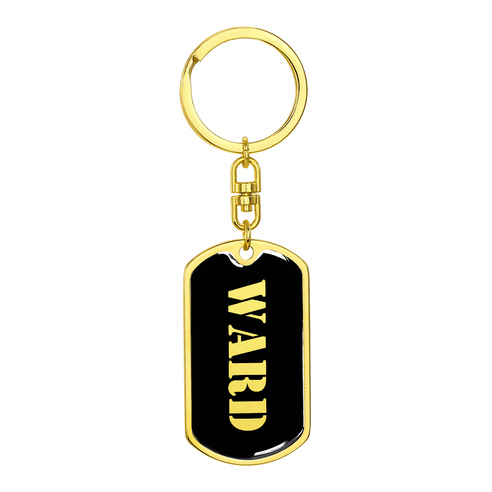 Ward v2 - Luxury Dog Tag Keychain