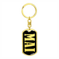 Mai v02 - Luxury Dog Tag Keychain