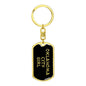 Oklahoma City Girl v5 - Luxury Dog Tag Keychain