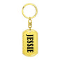 Jessie v01 - Luxury Dog Tag Keychain