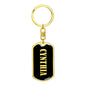 Cynthia v02 - Luxury Dog Tag Keychain