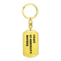 Coast Guardsman's Mother - Luxury Dog Tag Keychain