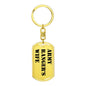 Army Ranger's Wife - Luxury Dog Tag Keychain