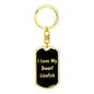 Love My Dwarf Lionfish v2 - Luxury Dog Tag Keychain