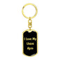 Love My Lhasa Apso v5 - Luxury Dog Tag Keychain