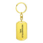 Indianapolis Girl v4 - Luxury Dog Tag Keychain