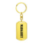 Margaret v01 - Luxury Dog Tag Keychain