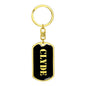 Clyde v3 - Luxury Dog Tag Keychain