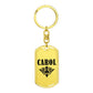 Carol v01a - Luxury Dog Tag Keychain