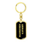 Airman's Girlfriend v2 - Luxury Dog Tag Keychain