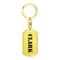 Clark - Luxury Dog Tag Keychain