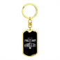 Only The Coolest Dads Have Beards & Tats - Luxury Dog Tag Keychain
