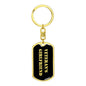 Veteran's Girlfriend v2 - Luxury Dog Tag Keychain