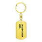 Coast Guard Girl - Luxury Dog Tag Keychain